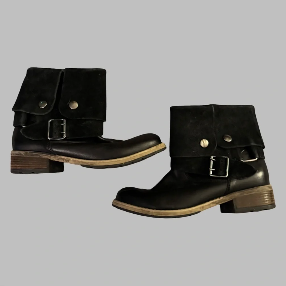 CLARKS Women’s Black Volara Sky Motorcycle Boots Size 7